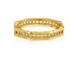 Doudou Bangle Bracelet, 18K Yellow Gold and Diamonds