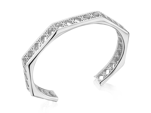 Ti Cane Cuff Bracelet, Sterling Silver
