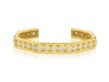 Ti Cane Cuff Bracelet, 18K Yellow Gold with princess-cut diamonds