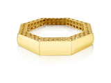 Fine Cane Bangle Bracelet, 18K Yellow Gold