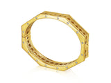 Doudou Bangle Bracelet, 18K Yellow Gold and Diamonds