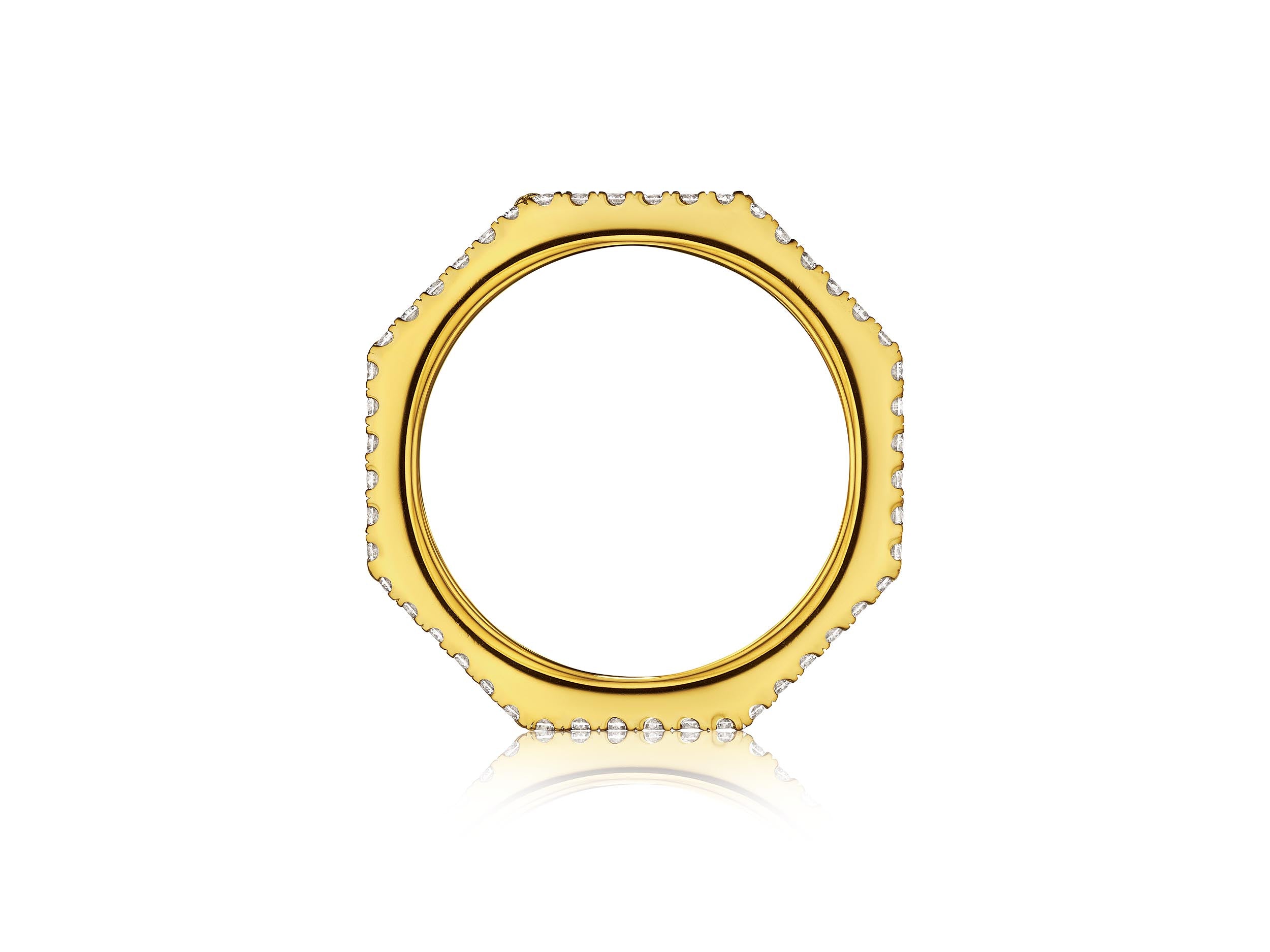 Doudou Ring, 18K Yellow Gold and Pavé Diamonds