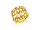 Doudou Wide Ring, 18K Yellow Gold