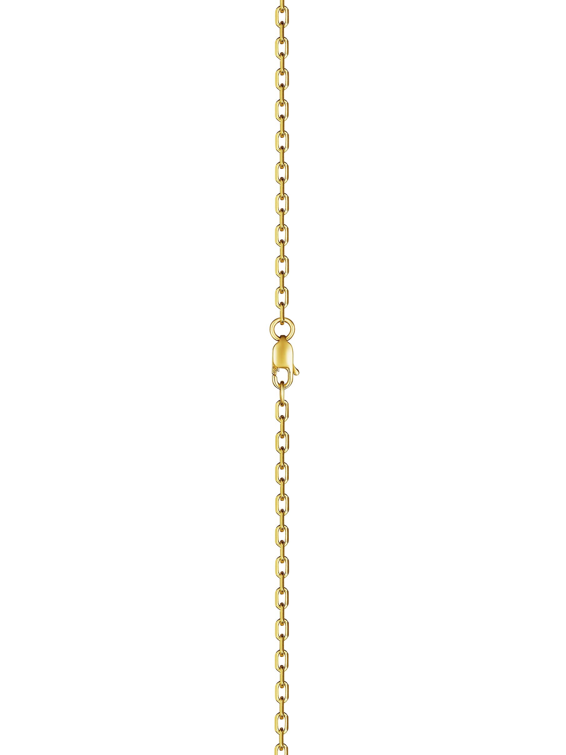 DouDou Pendant necklace, 18K Yellow Gold and Princess Cut Diamond