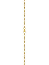 DouDou Pendant necklace, 18K Yellow Gold, Pavé Diamonds And Princess Cut